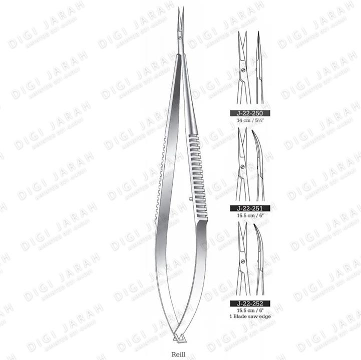 قیچی میکرو فنری راست J-22-250 surgicon 14cm